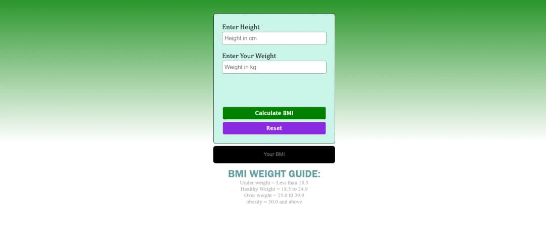 BMI Calculator